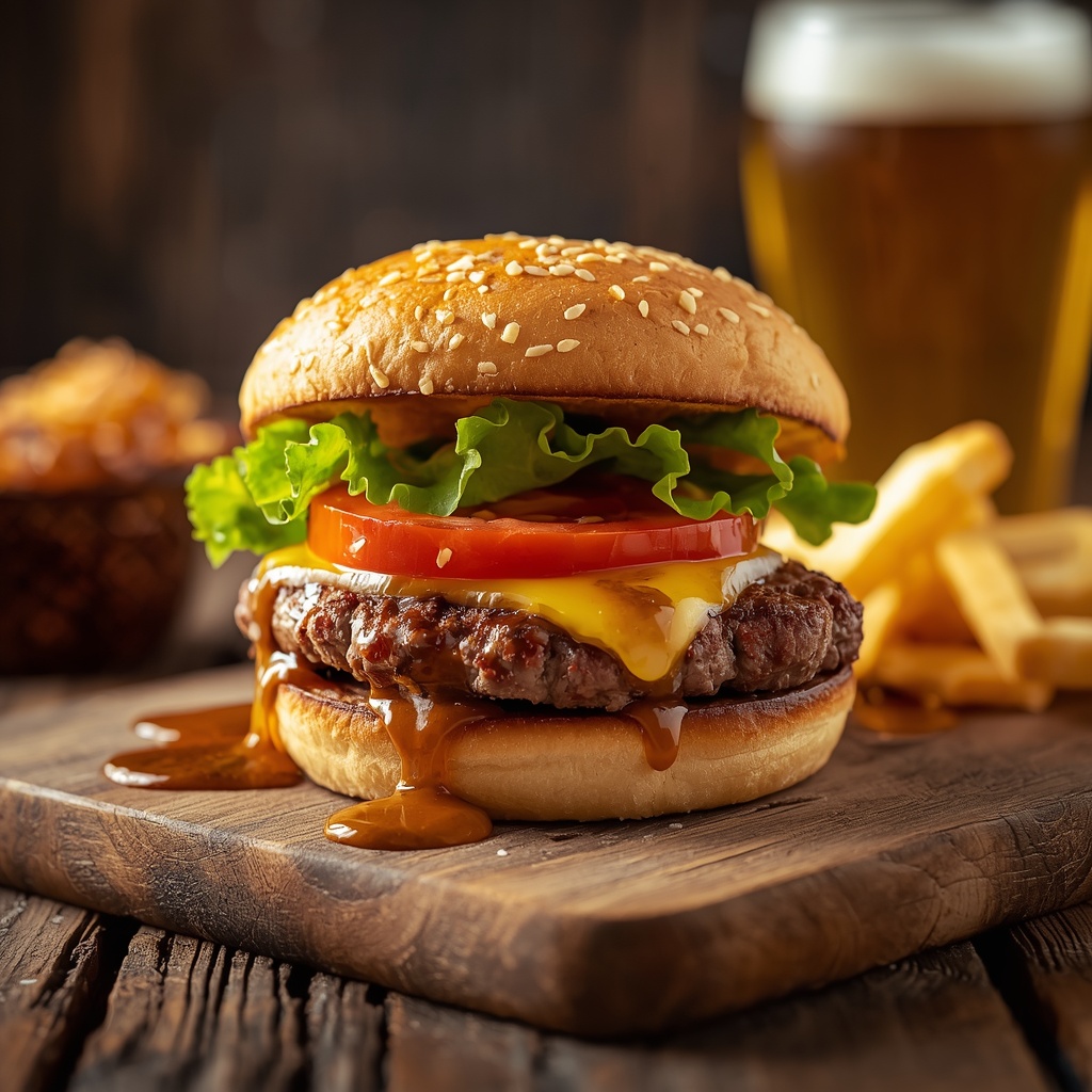 Truffle Mushroom Burger